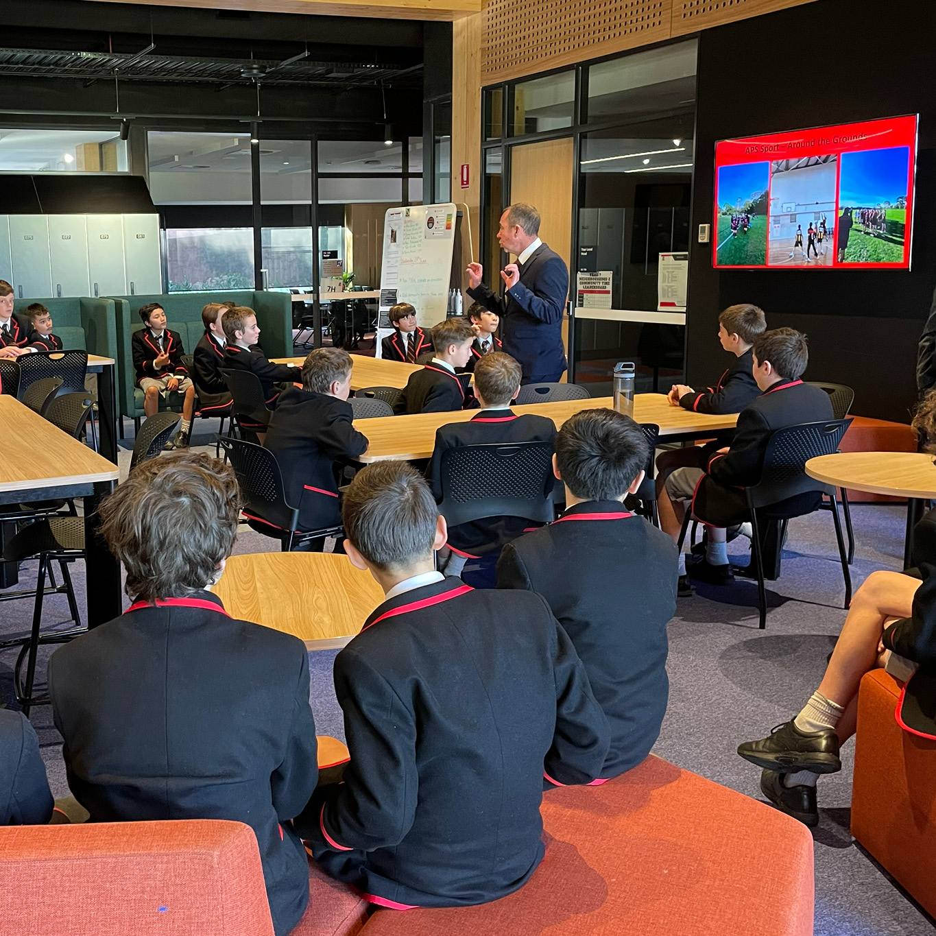 Xavier students at the Year 7 transition tour