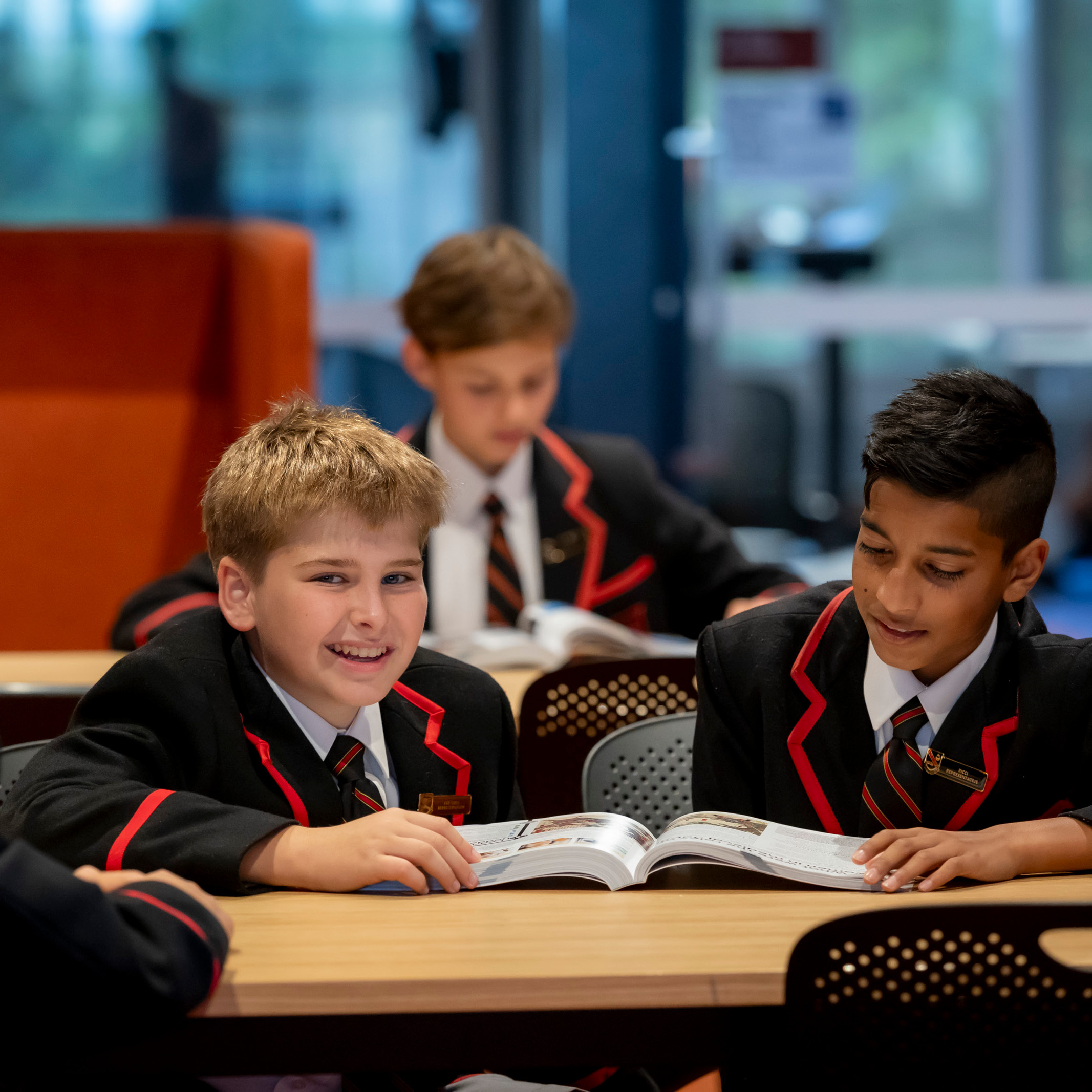 Image of Year 7 Xavier College students