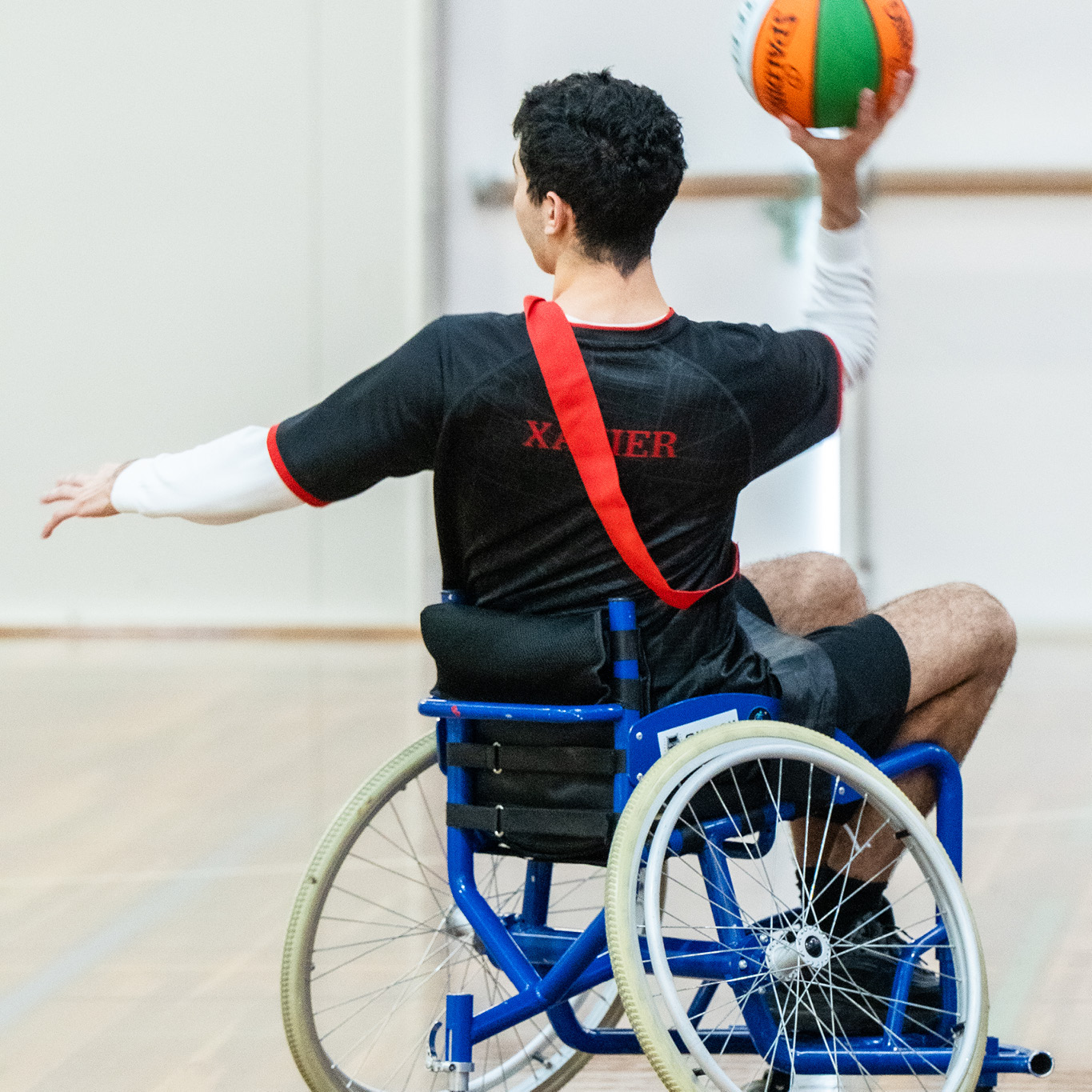 Student playing sport